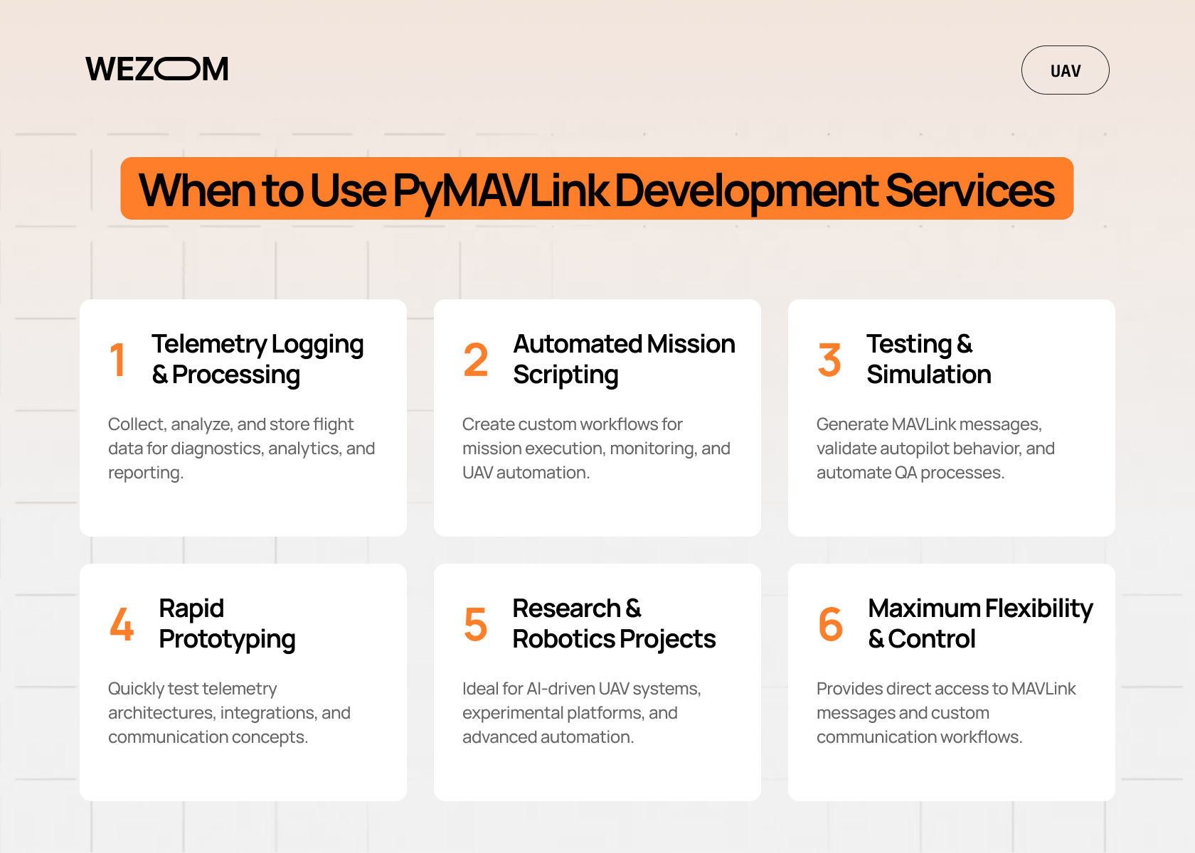 PyMAVLink development service for telemetry processing, mission scripting, UAV testing, and automation